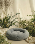 Chester & Lee | Furry Gray Donut Dog Bed by Chester & Lee