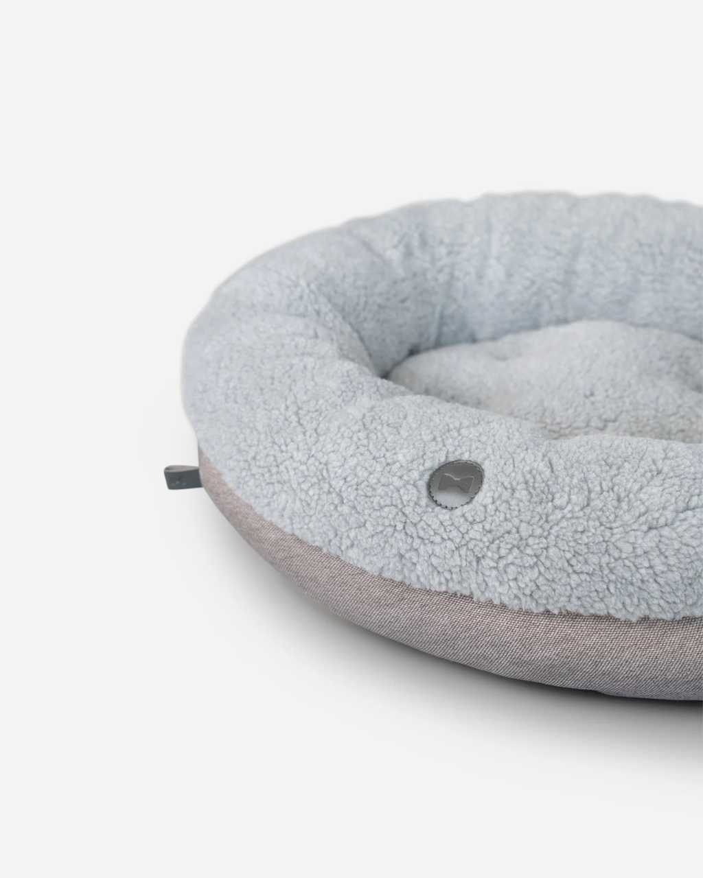 Chester & Lee | Furry Gray Donut Dog Bed by Chester & Lee