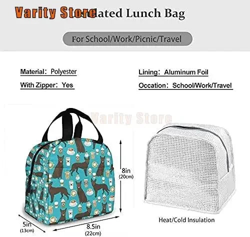 Lunch Bag Cute Dogs Lunch Box Insulated Bag by Love My Pet