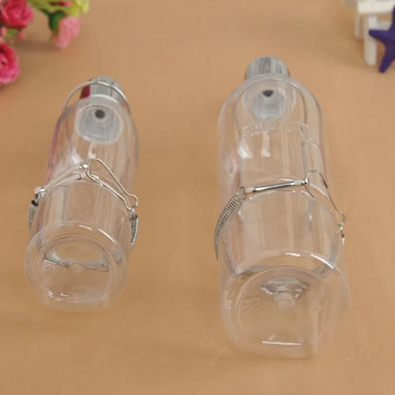 Transparent Hanging Pet Self Water Feeding Bottle by Love My Pet