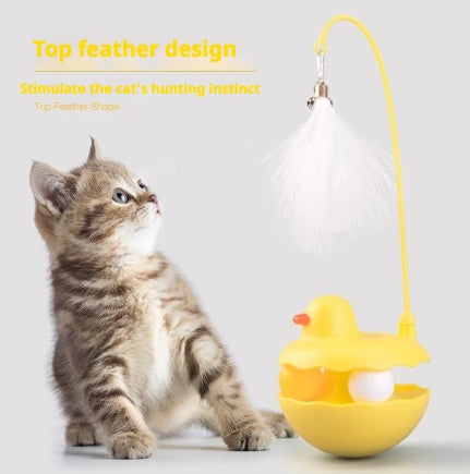 Lightweight Resin Duck Shape Fun Stick For Kitten Play by VetsPetStore