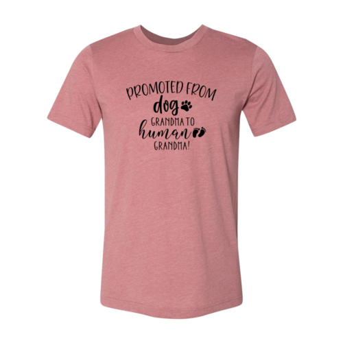 Promoted from Dog Grandma to Human Grandma T-Shirt by Furr Baby Gifts