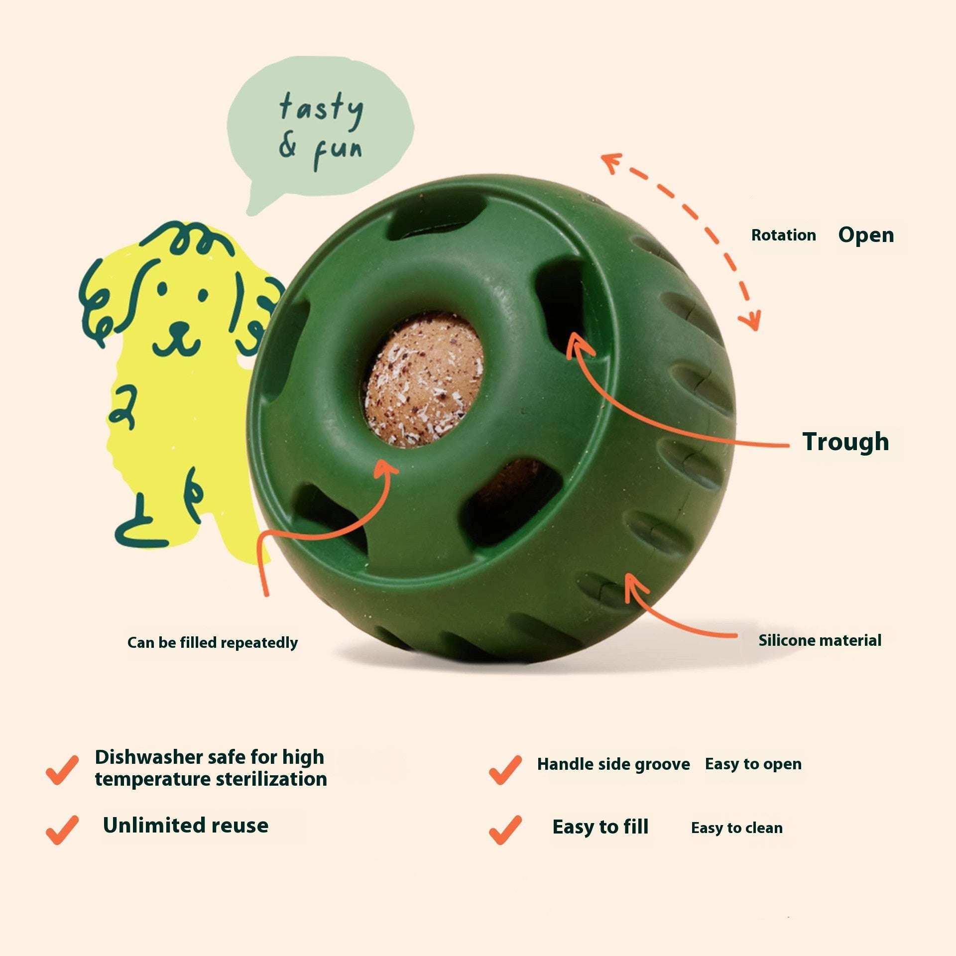Dog Silicone Slow feeder by VetsPetStore