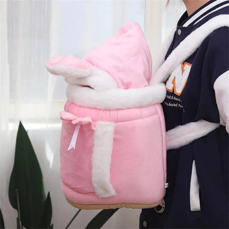 Pet Carrier Bag Plush Backpack by Love My Pet
