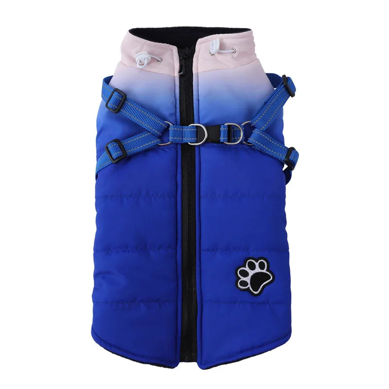 Waterproof Pet Winter Jacket With Harness and Reflective by Love My Pet