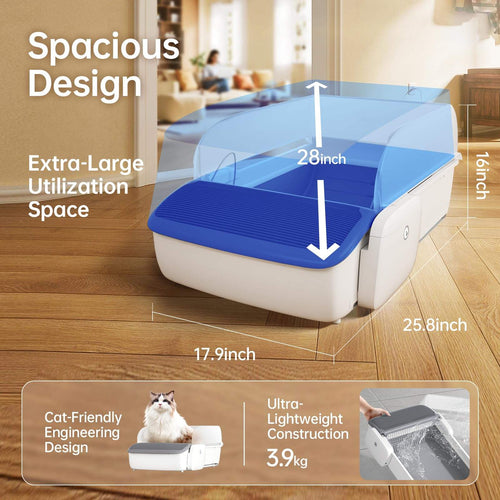 Automatic Cat Litter Box Self-cleaning, Cat Litter Box Cat Products by Love My Pet