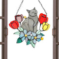 Hanging Cat On Flowers For Patio Decor by Love My Pet