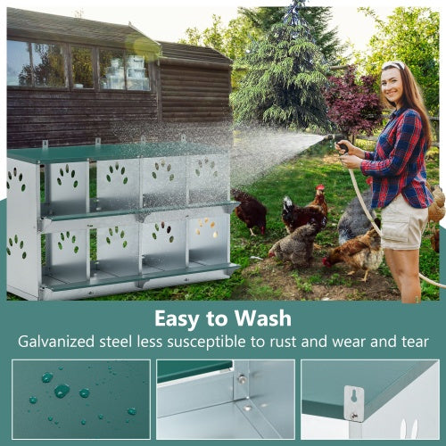 8 Compartment Chicken Nesting Boxes by Amazing Pet Bargains