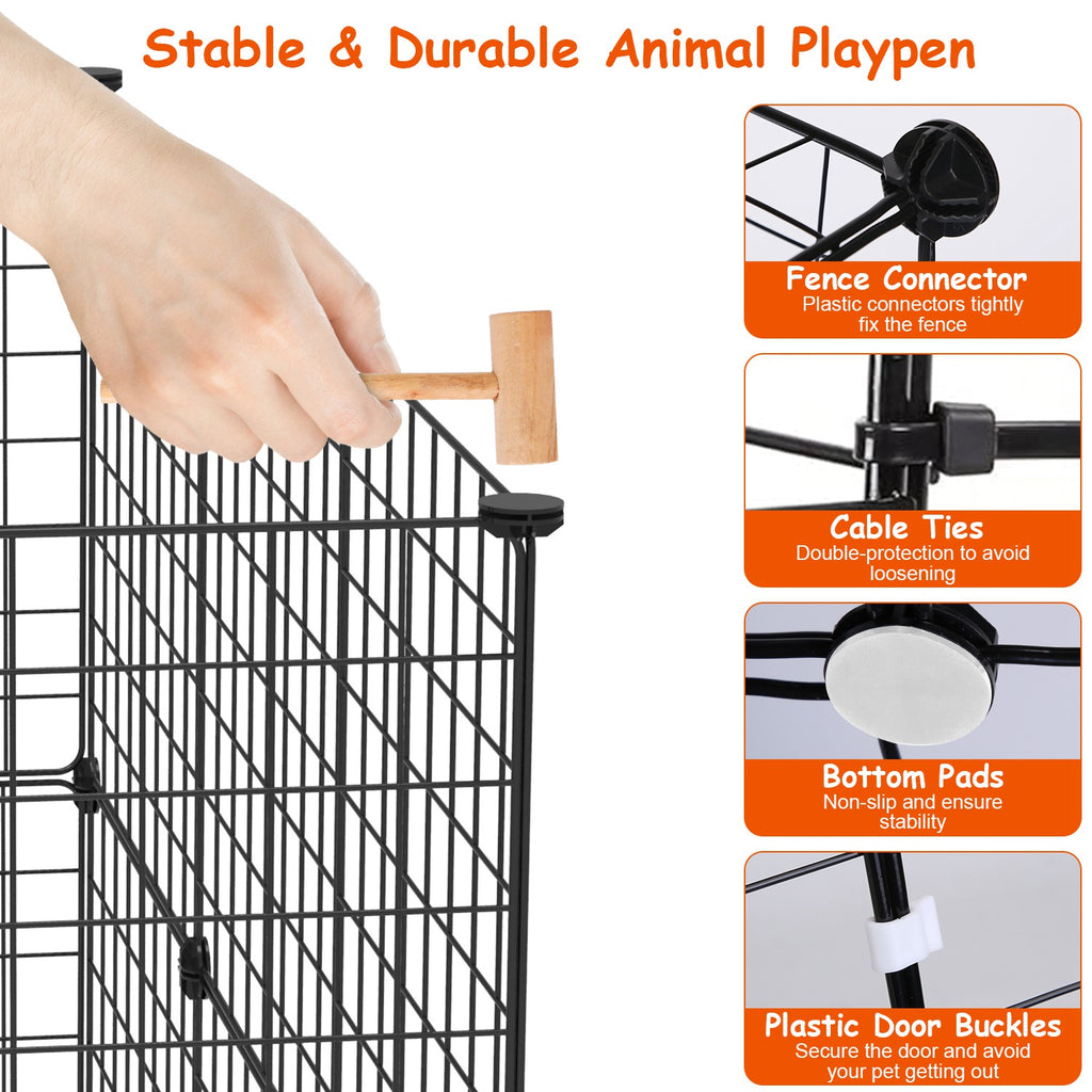 Small Animal Playpen with Door Dog Metal Playpen by Amazing Pet Bargains