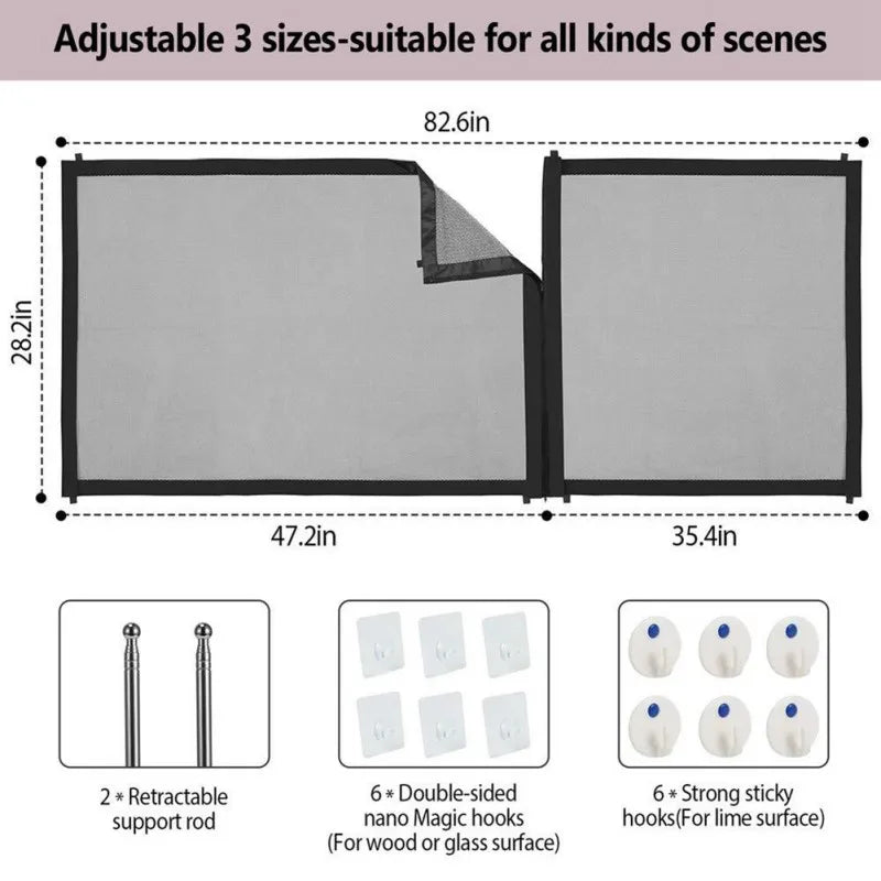 Pet Safety Gate Breathable Mesh Enclosure by Love My Pet