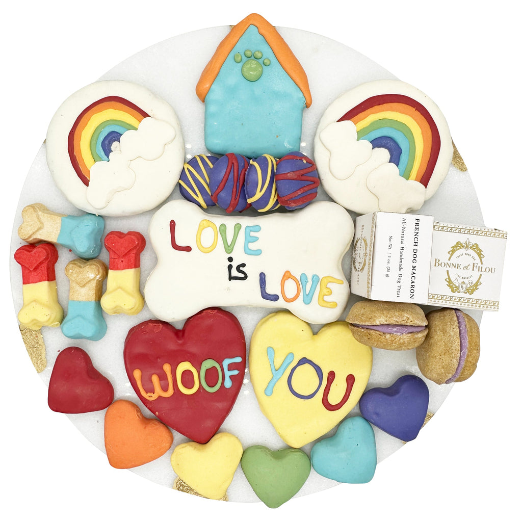 Pride Themed Dog Treats Gift Box by Bonne et Filou