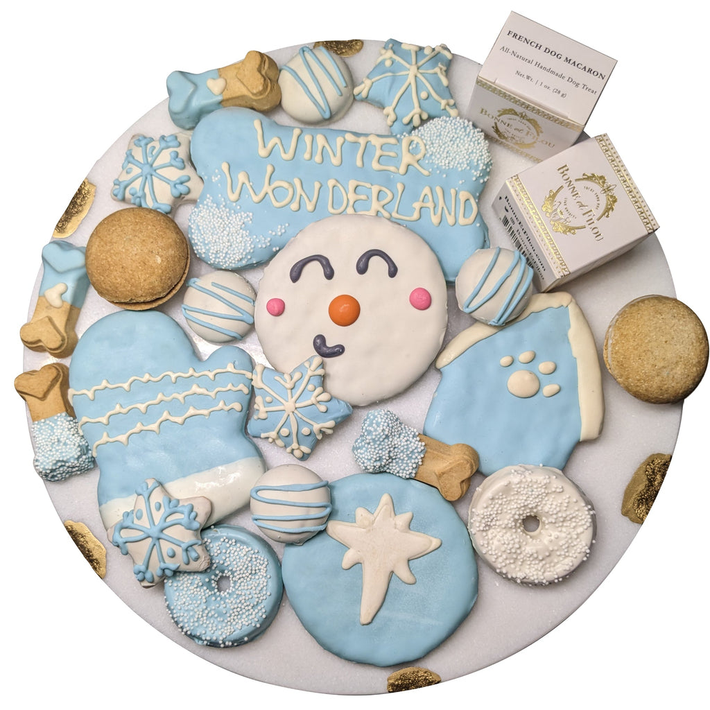 Winter Themed Dog Treats Gift Box by Bonne et Filou