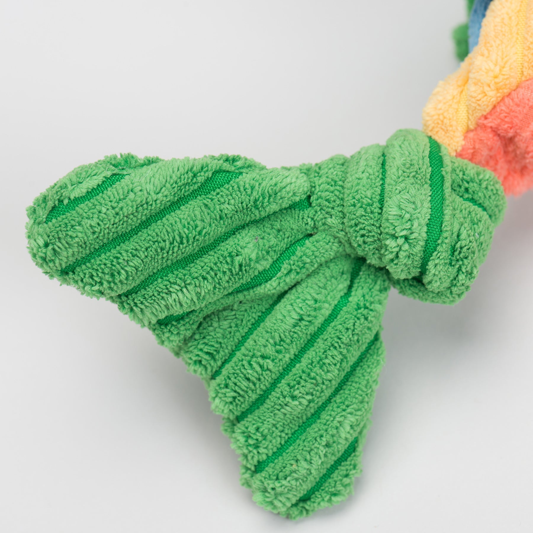 Rauccous Rainbow Trout Knottie® Plush Dog Toy by HuggleHounds