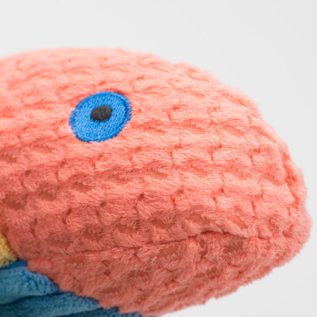 Rauccous Rainbow Trout Knottie® Plush Dog Toy by HuggleHounds
