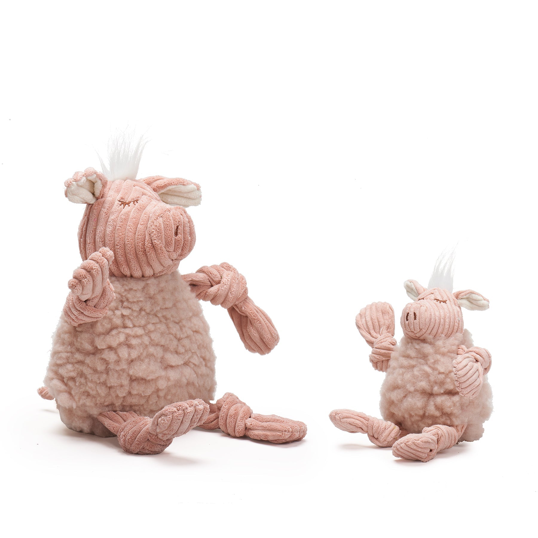 Penelope Pig HuggleFleece® FlufferKnottie™ Plush Dog Toy by HuggleHounds