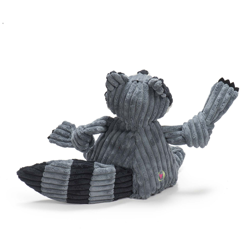 Reggie Raccoon Knottie® Plush Dog Toy by HuggleHounds