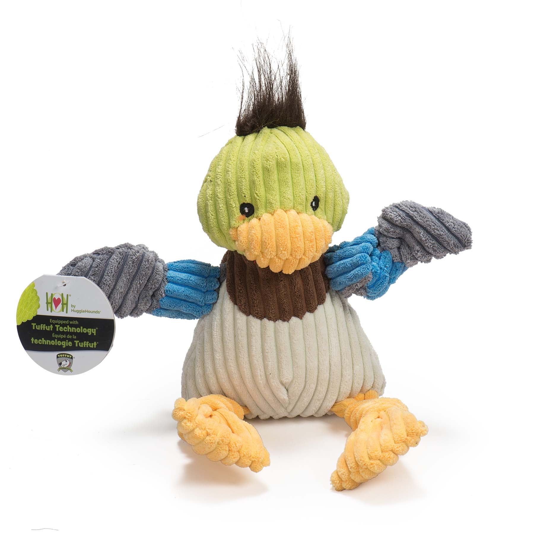 Dilly Duck Knottie® Plush Dog Toy by HuggleHounds