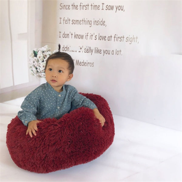 Round Long Hairy Autumn And Winter Nest Pad Cat Mattress by Amazing Pet Bargains
