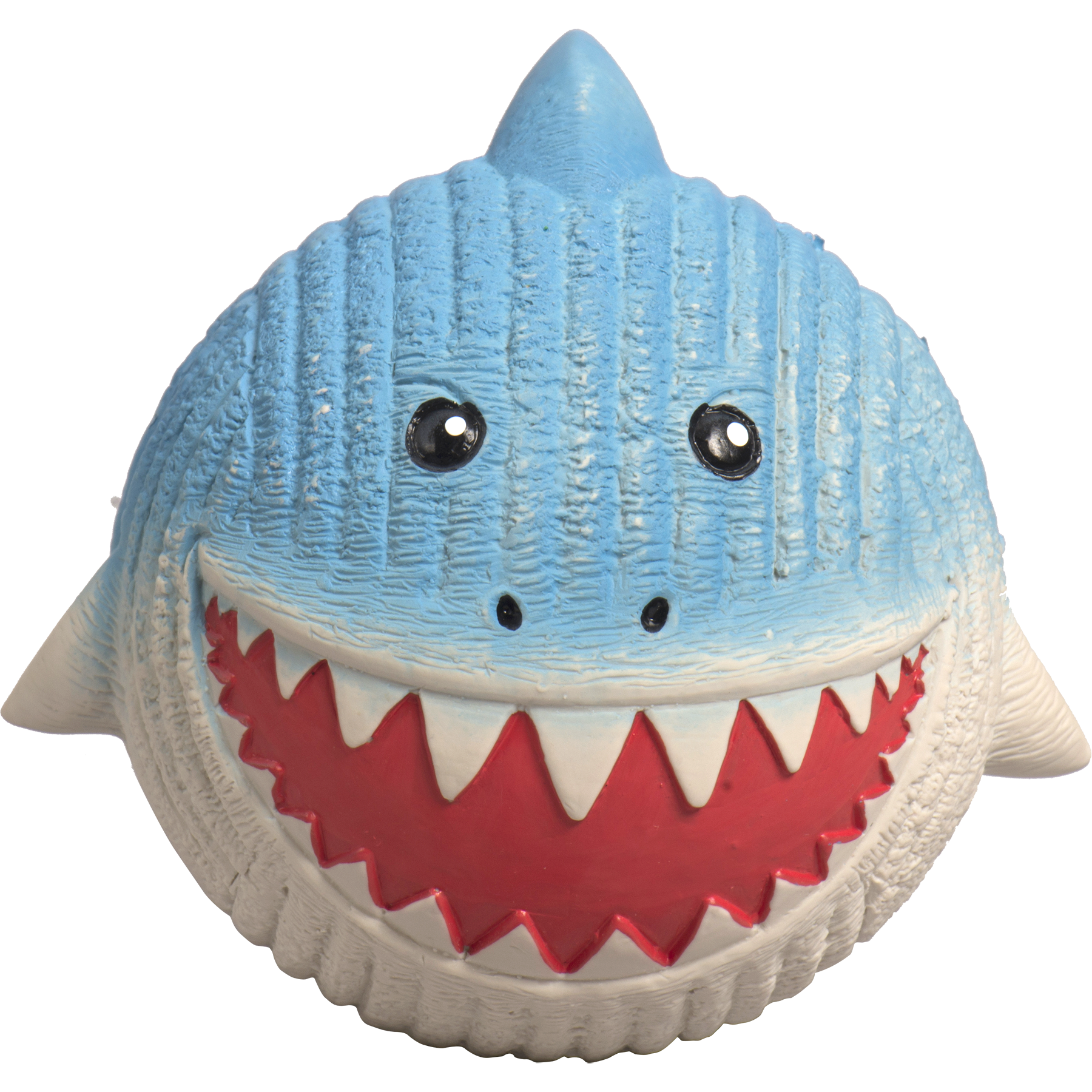 Finn the Shark Ruff-Tex® Latex Ball Dog Toy, Large by HuggleHounds