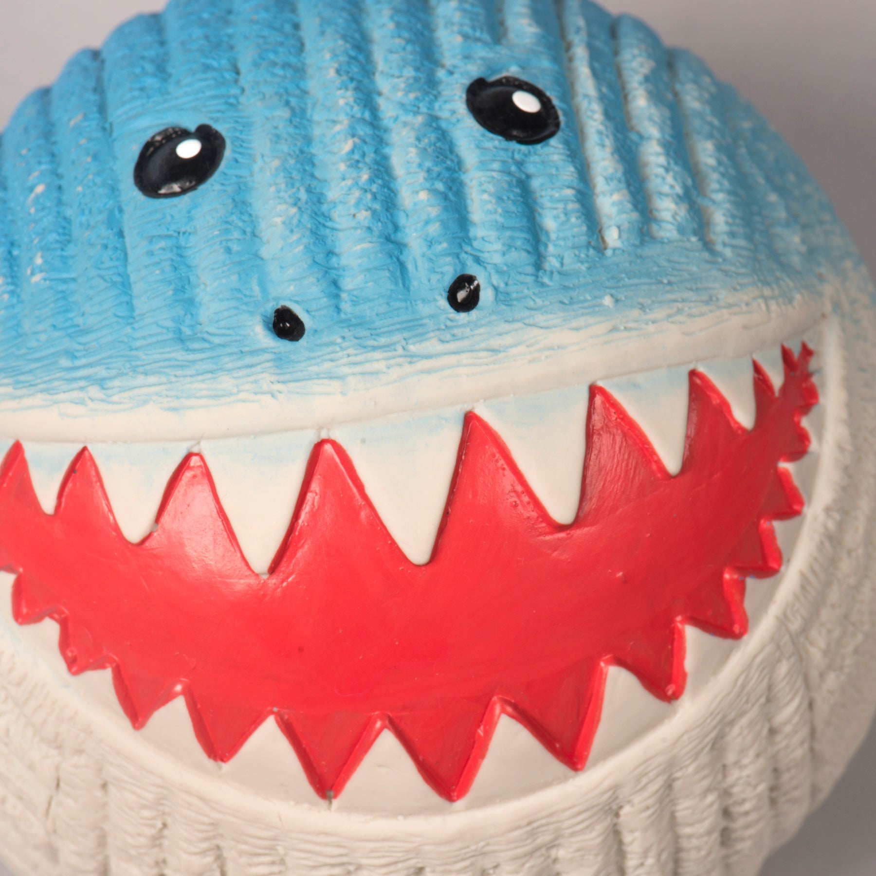 Finn the Shark Ruff-Tex® Latex Ball Dog Toy, Large by HuggleHounds