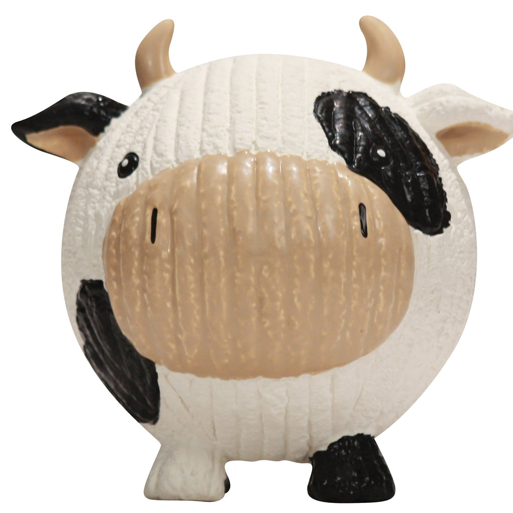 Dottie Cow Ruff-Tex® Latex Ball Dog Toy, Large by HuggleHounds
