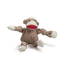 Stuey Sock Monkey Knottie® Plush Dog Toy by HuggleHounds
