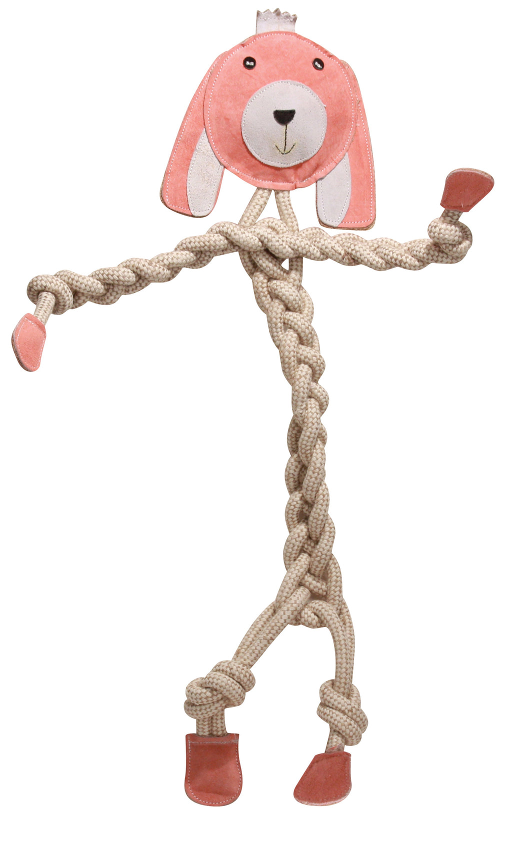 Natural Rope Knottie® Dog Toys, 3 Pack, XL (16mm rope diameter) by HuggleHounds