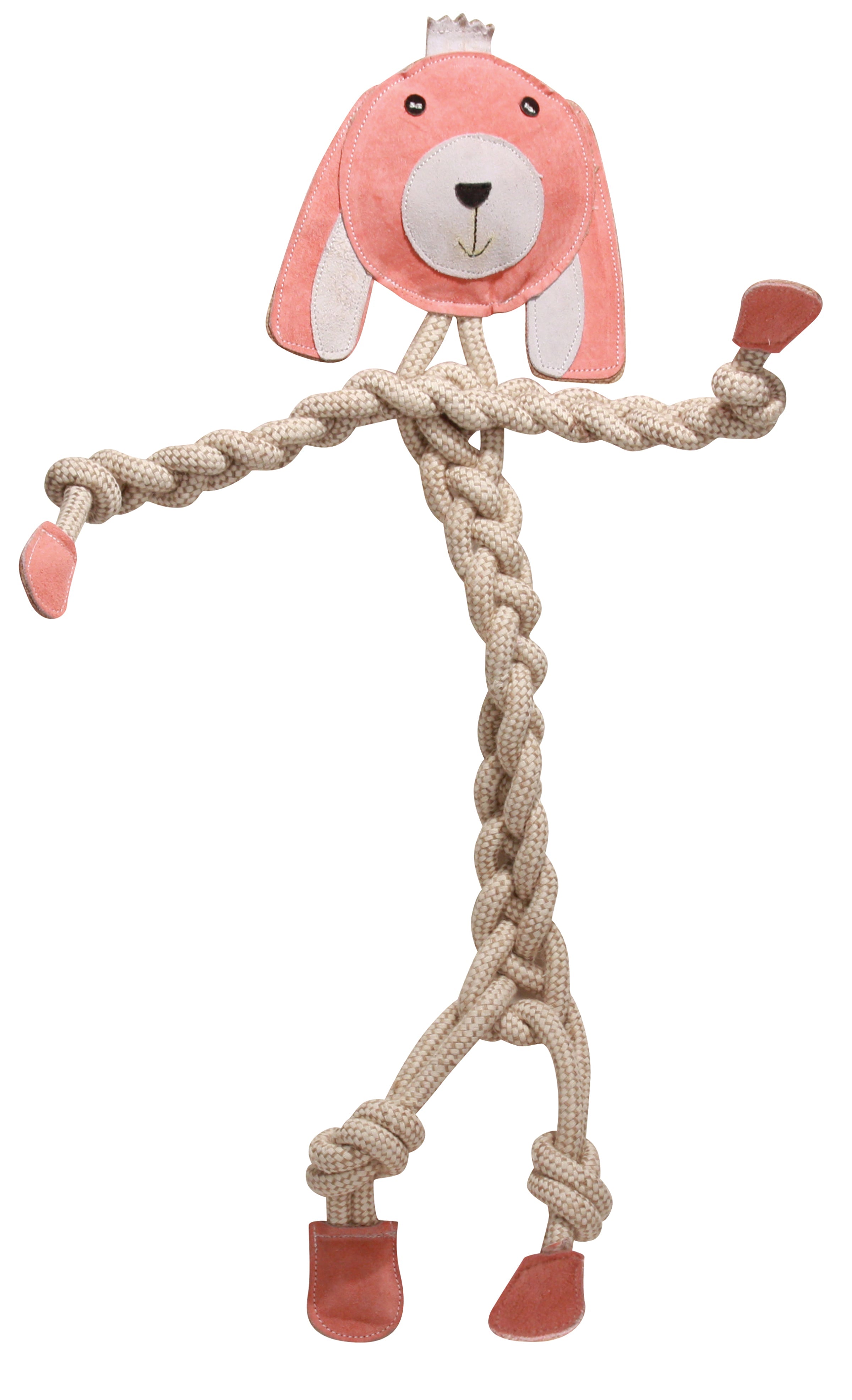 Natural Rope Knottie® Dog Toys, 3 Pack, XL (16mm rope diameter) by HuggleHounds