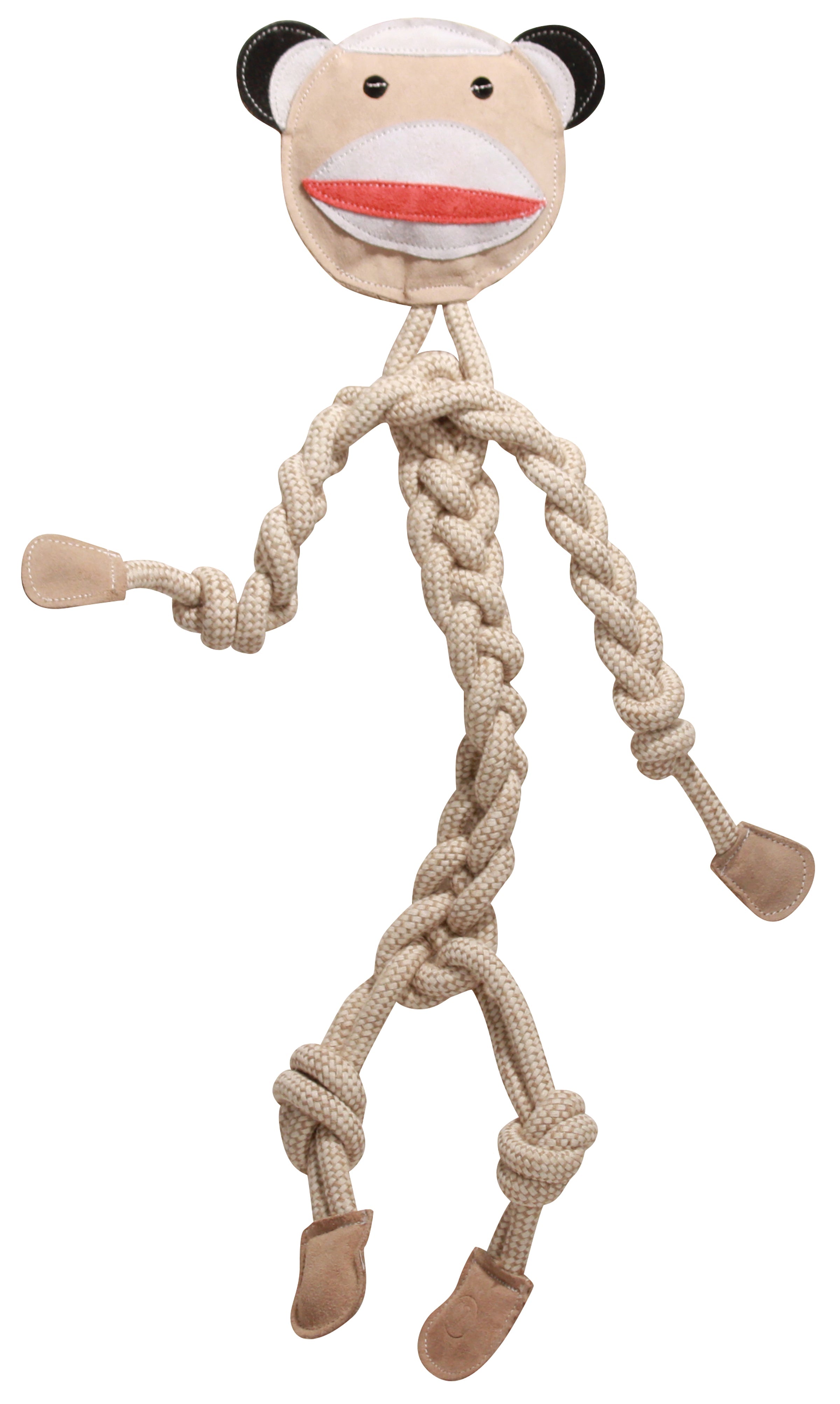 Natural Rope Knottie® Dog Toys, 3 Pack, XL (16mm rope diameter) by HuggleHounds
