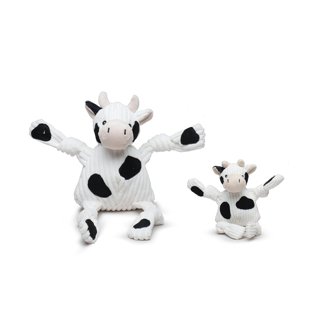 Dottie Cow Knottie® Plush Dog Toy by HuggleHounds