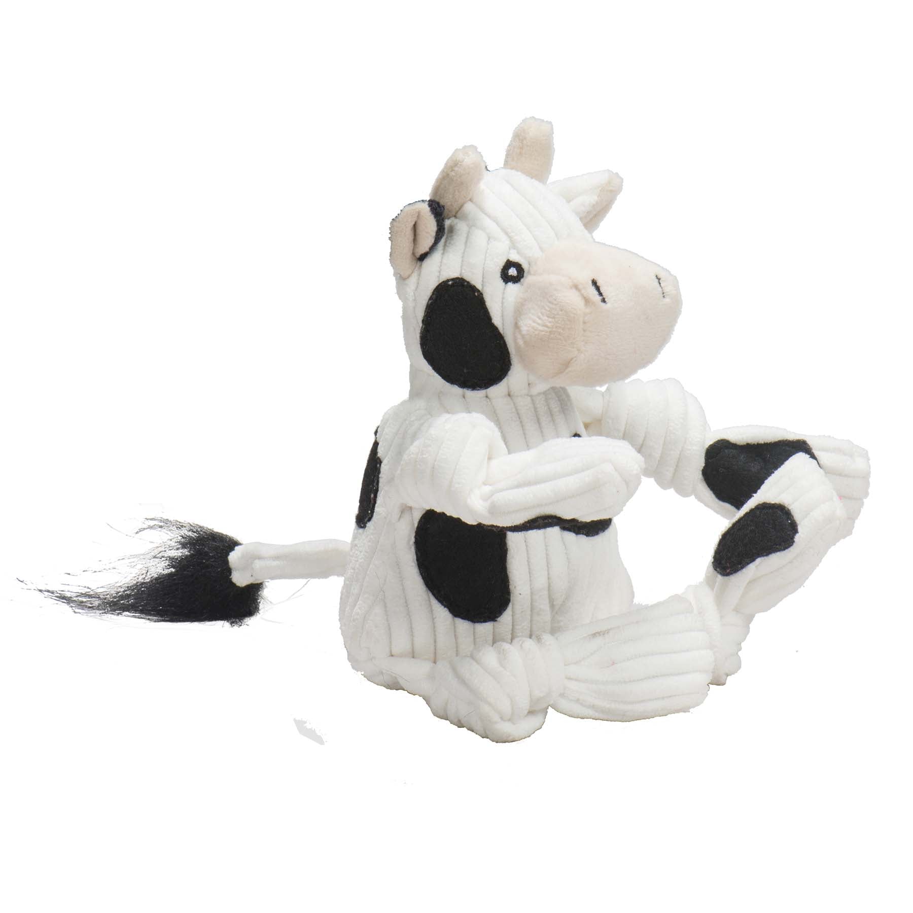 Dottie Cow Knottie® Plush Dog Toy by HuggleHounds