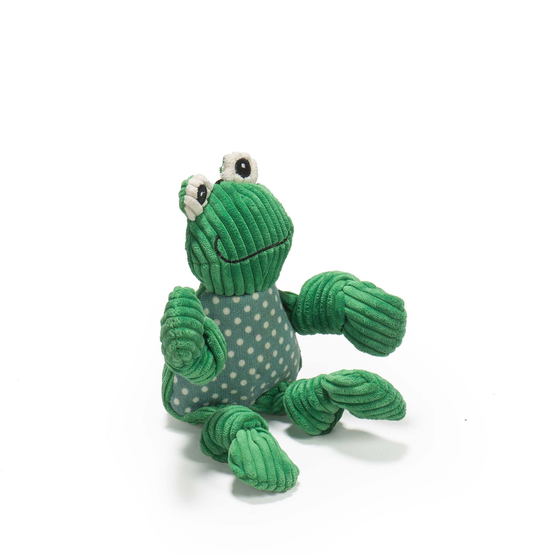 Fergie Frog Knottie® Plush Dog Toy by HuggleHounds