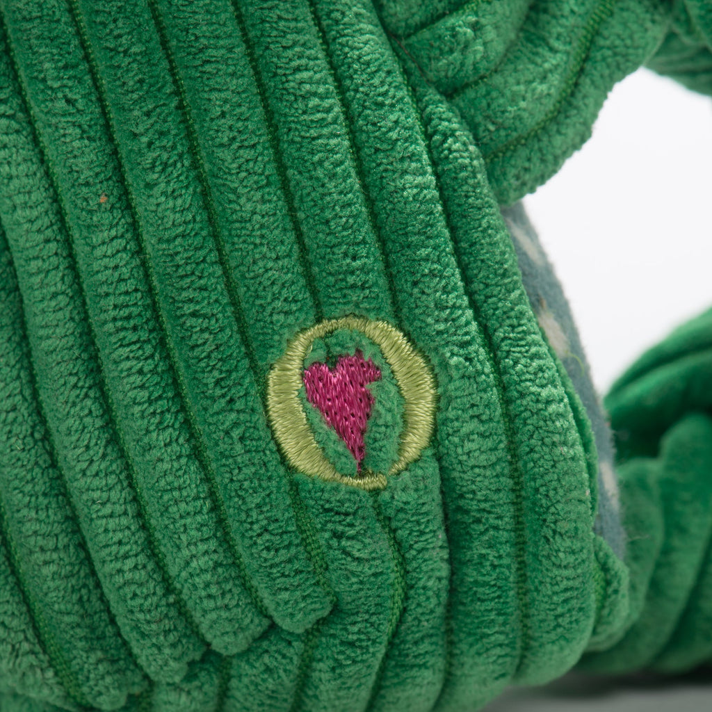 Fergie Frog Knottie® Plush Dog Toy by HuggleHounds