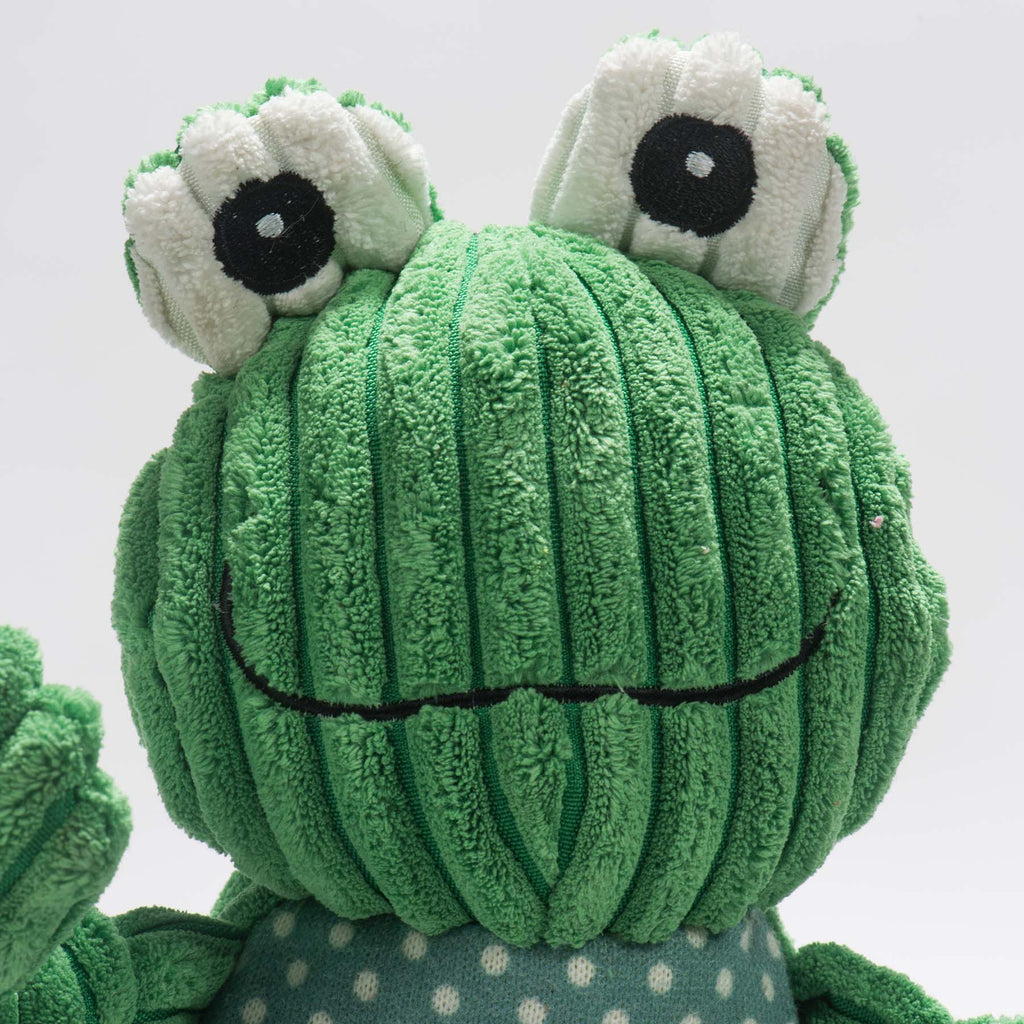 Fergie Frog Knottie® Plush Dog Toy by HuggleHounds