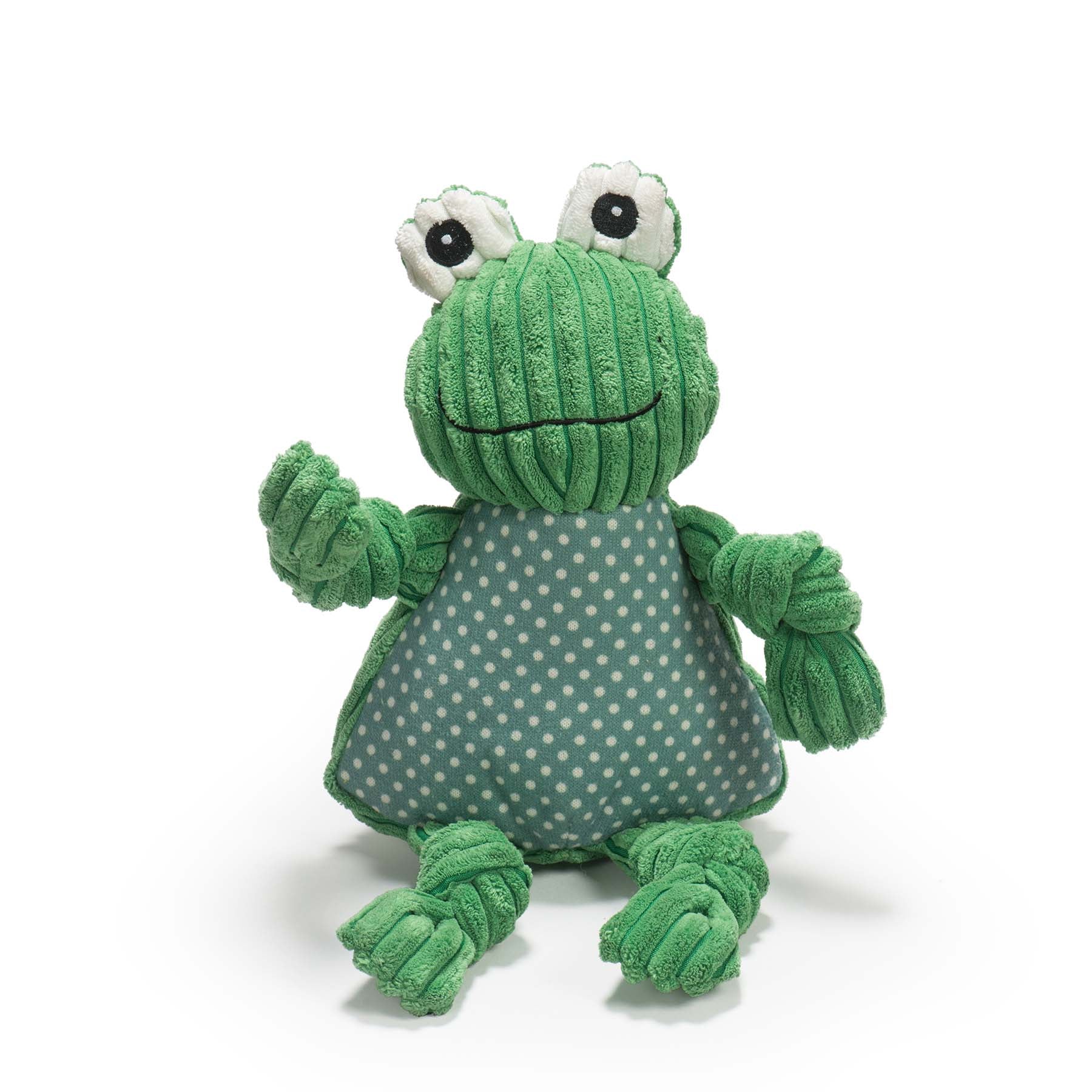 Fergie Frog Knottie® Plush Dog Toy by HuggleHounds