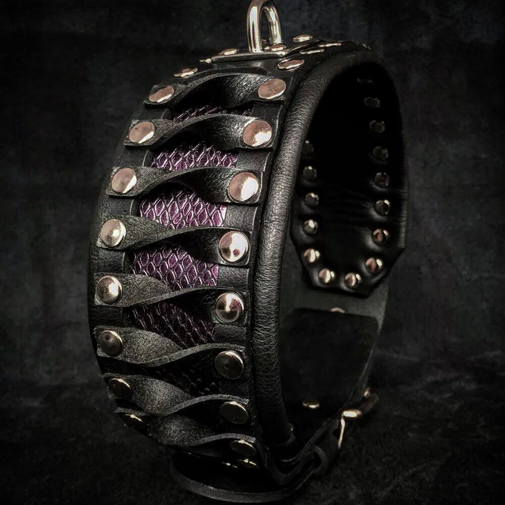 The ''Steampunk'' collar exclusive design by Bestia Dog Gear