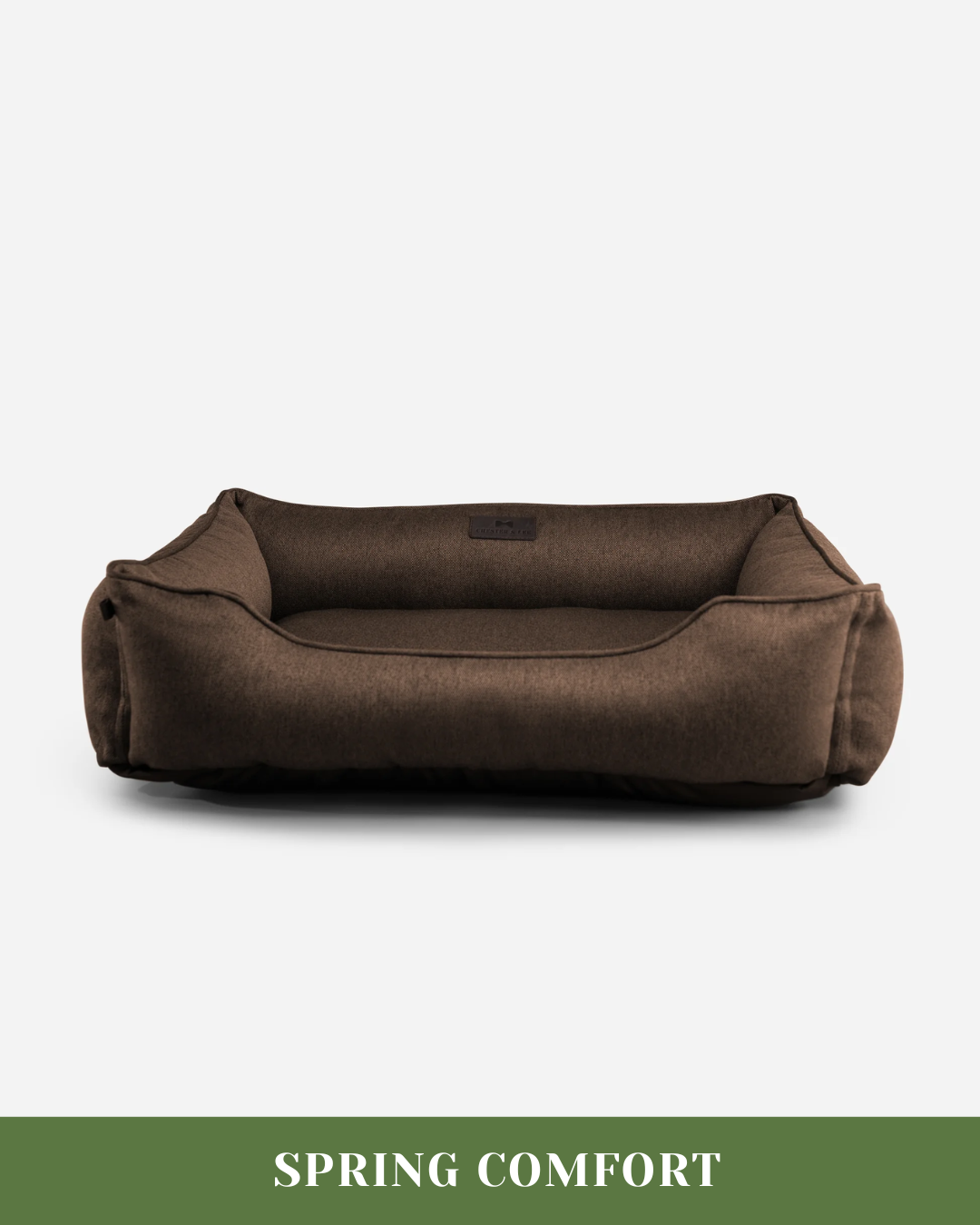 Chester & Lee | Cotton Sleeper Dog Bed Brown by Chester & Lee