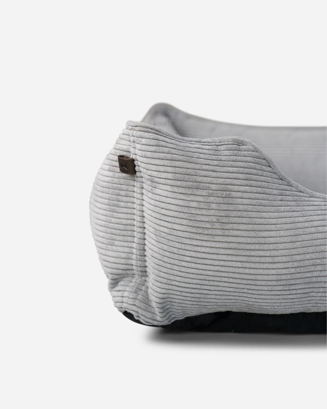 Chester & Lee | Fancy Corduroy Sleeper Dog Bed Gray by Chester & Lee
