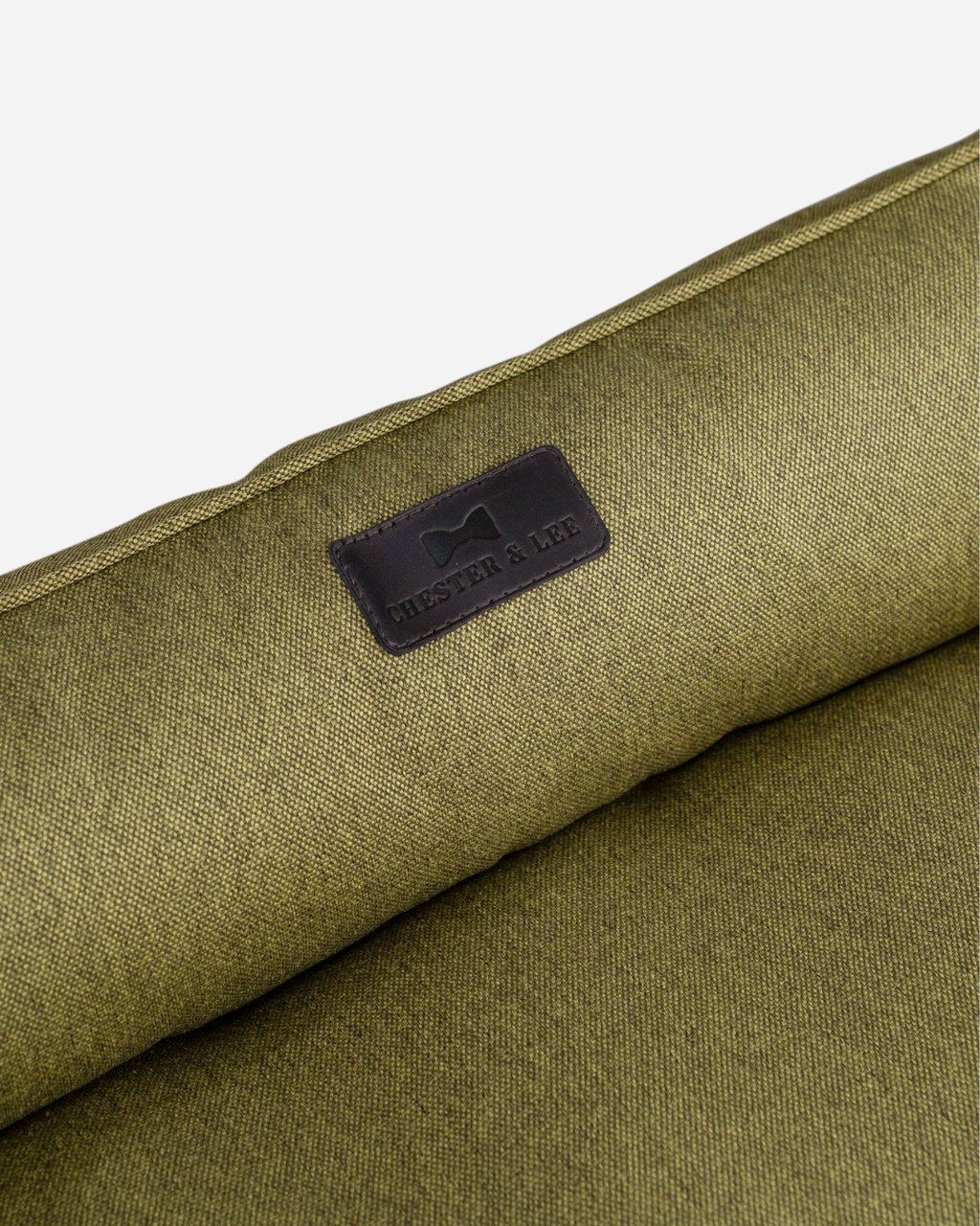 Chester & Lee | Cotton Sleeper Dog Bed Olive by Chester & Lee