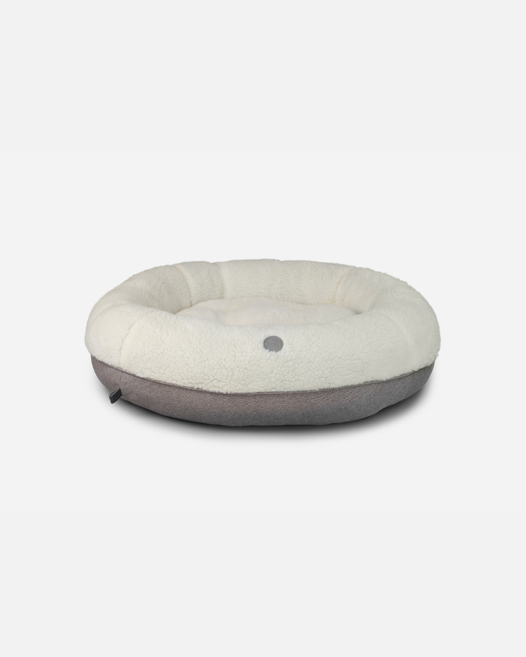 Chester & Lee | Furry Beige Donut Dog Bed by Chester & Lee