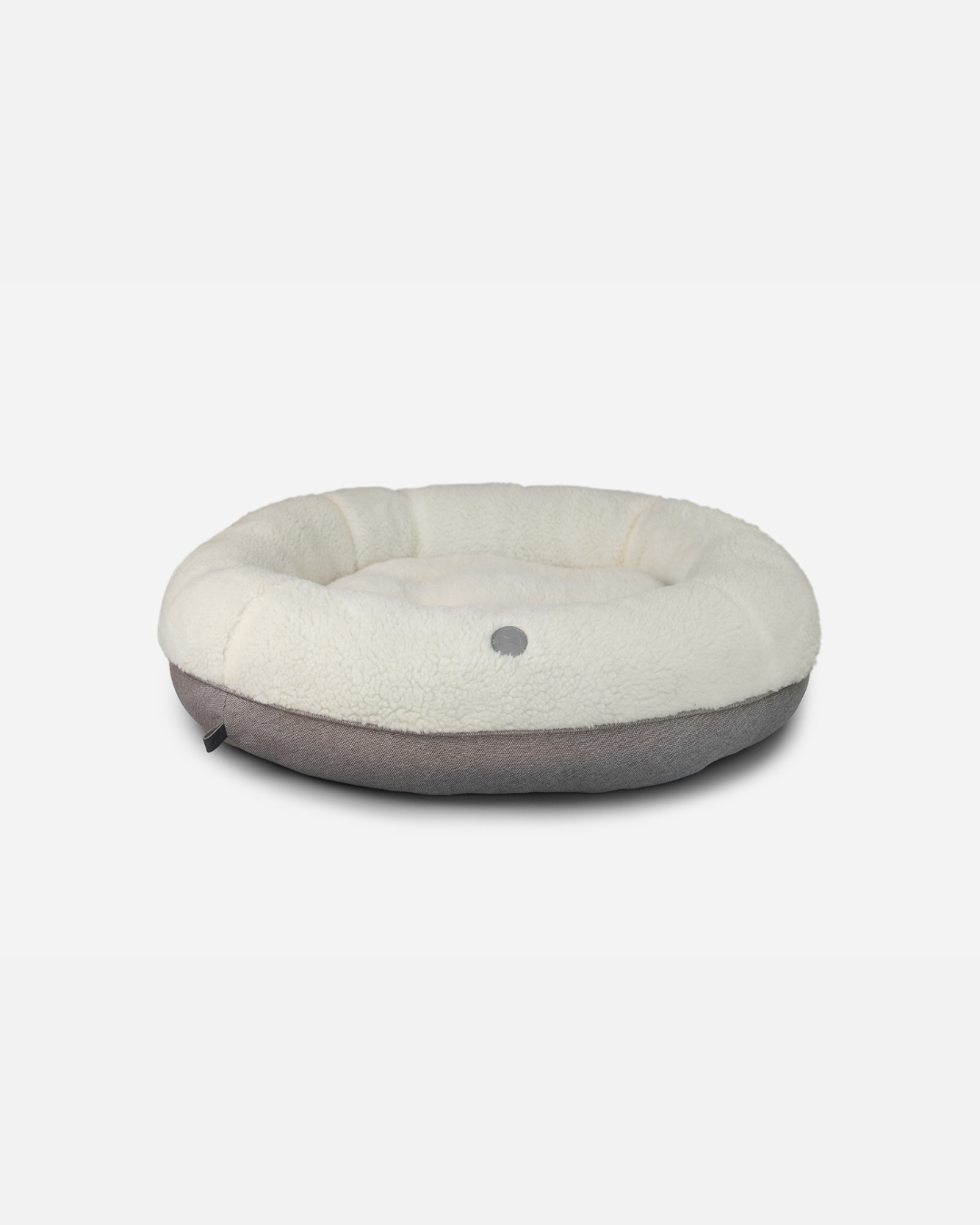 Chester & Lee | Furry Beige Donut Dog Bed by Chester & Lee