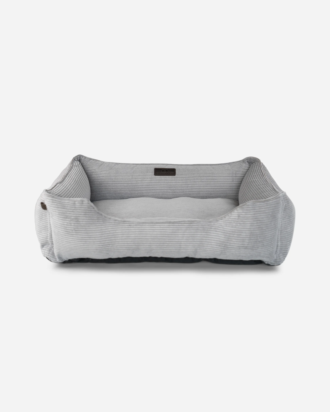 Chester & Lee | Fancy Corduroy Sleeper Dog Bed Gray by Chester & Lee