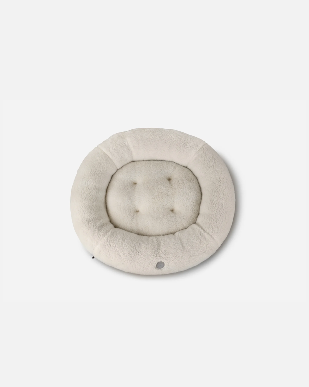 Chester & Lee | Furry Beige Donut Dog Bed by Chester & Lee