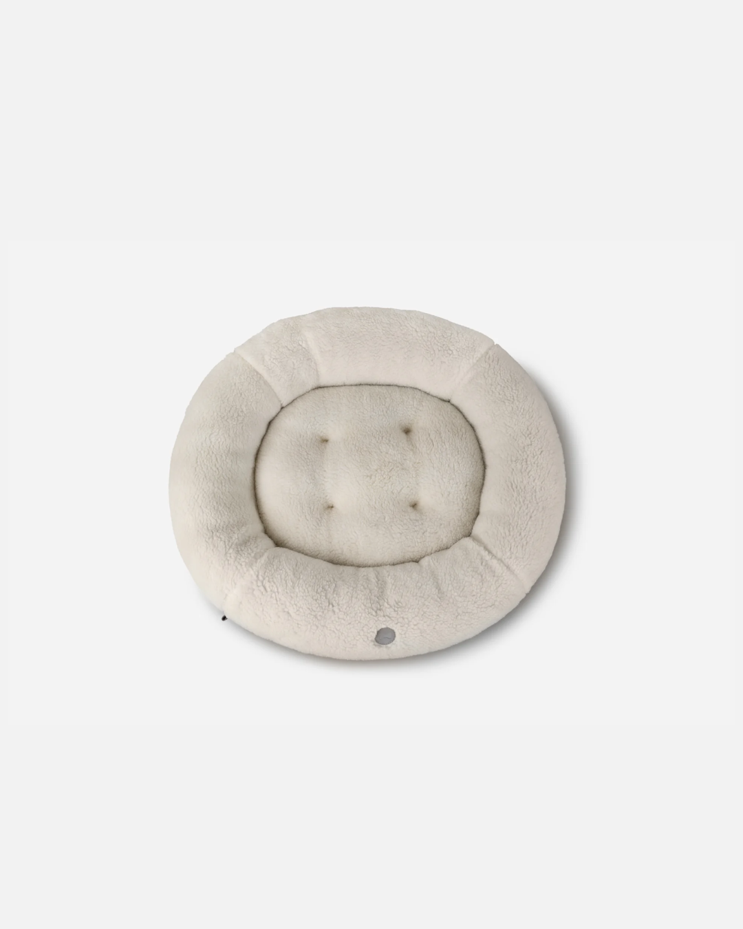 Chester & Lee | Furry Beige Donut Dog Bed by Chester & Lee