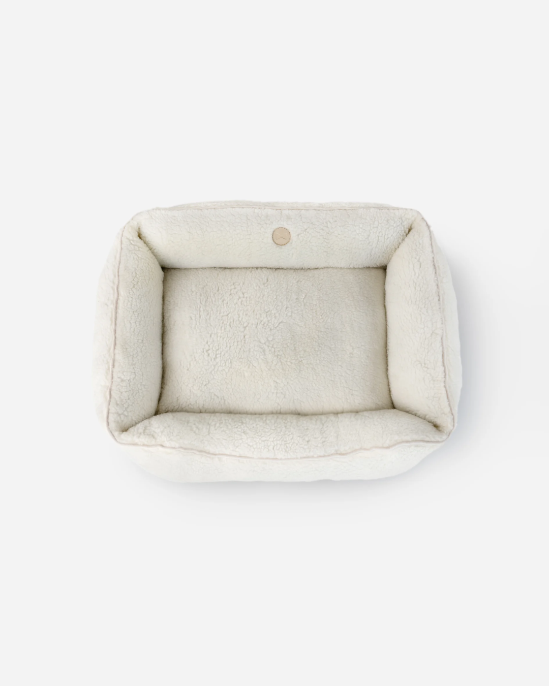 Chester & Lee | Furry Sleeper Dog Bed Beige by Chester & Lee