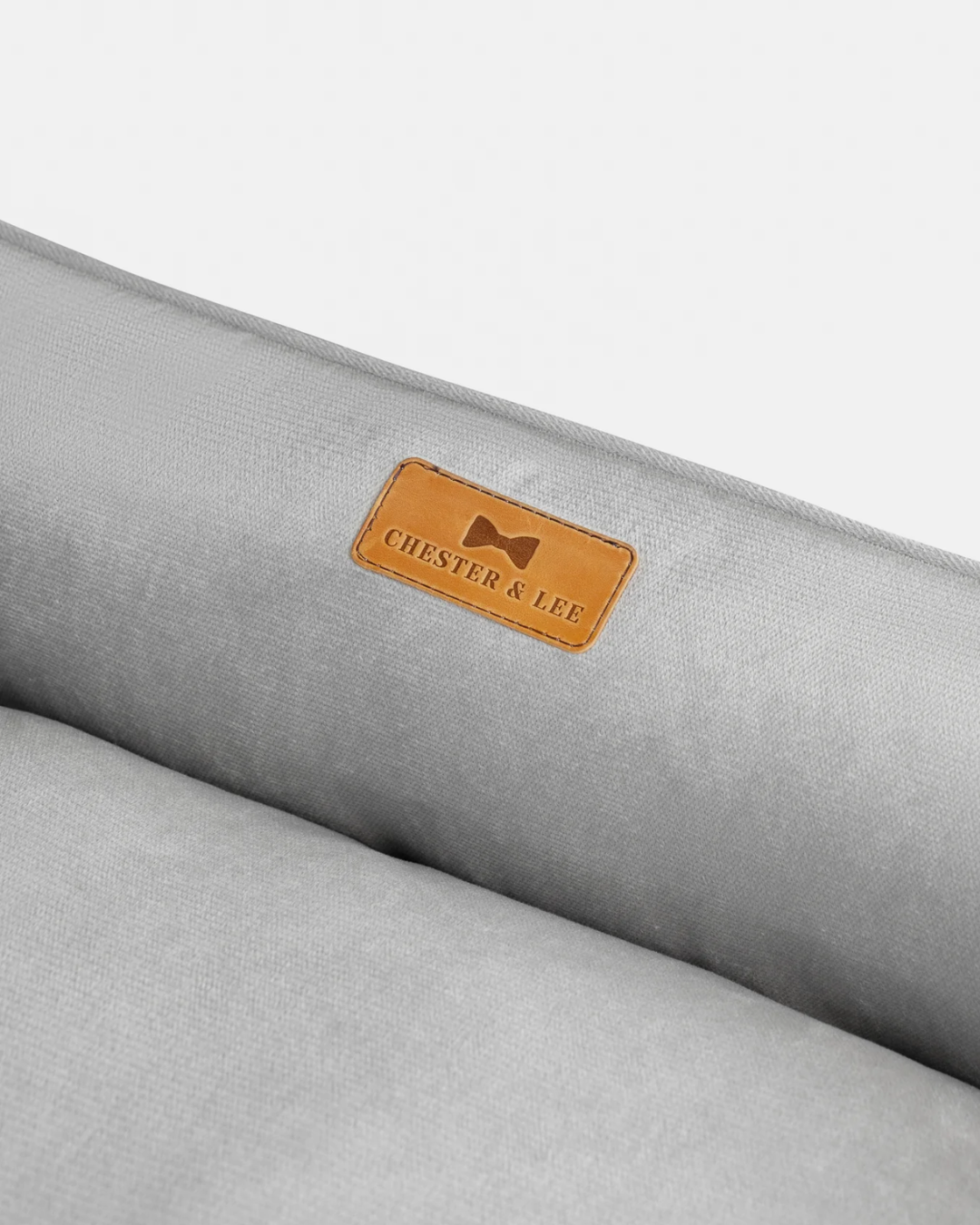 Chester & Lee | Classic Velvet Sleeper Dog Bed Gray by Chester & Lee