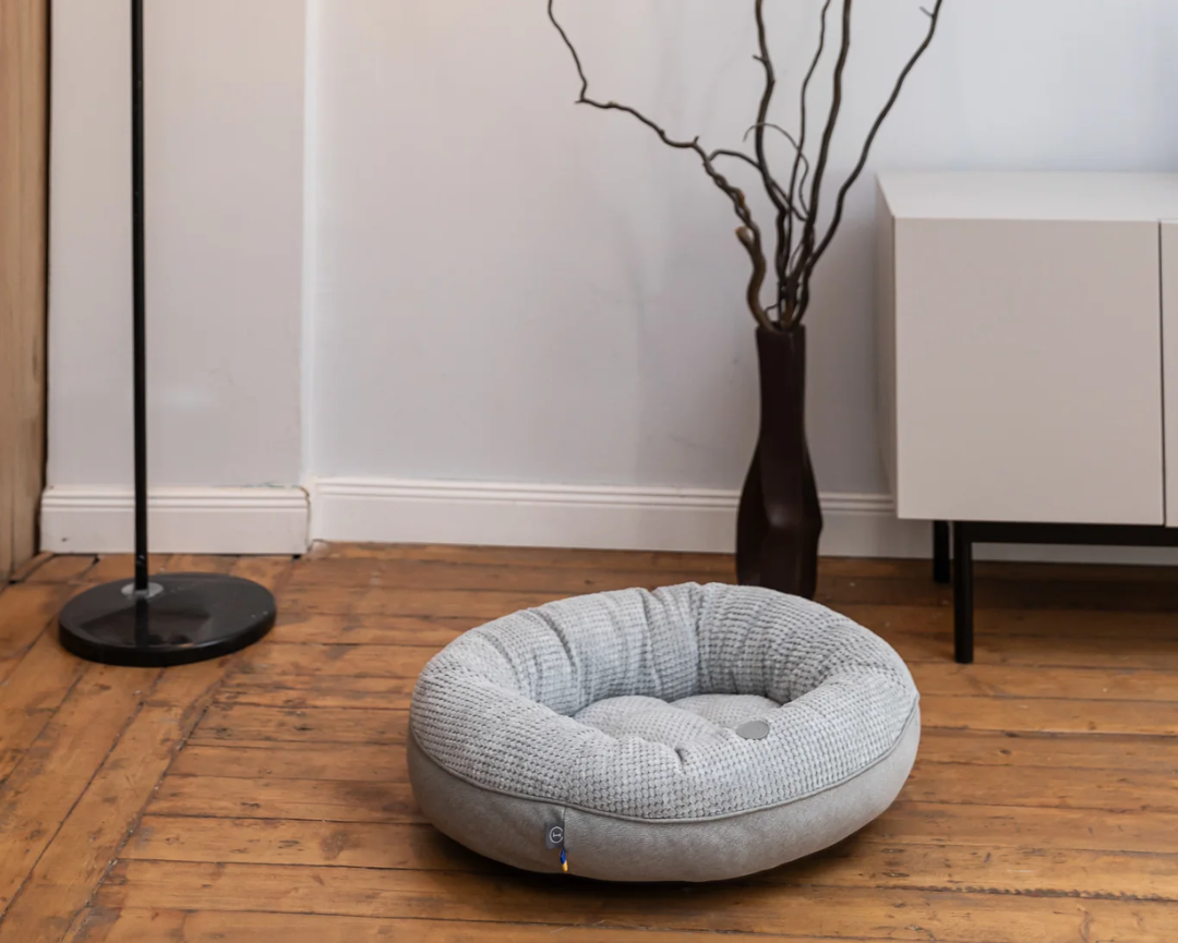 Chester & Lee | Moonlight Gray Donut Dog Bed by Chester & Lee
