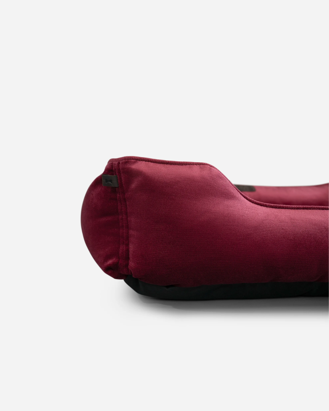 Chester & Lee | Vibrant Velvet Sleeper Dog Bed Wine by Chester & Lee