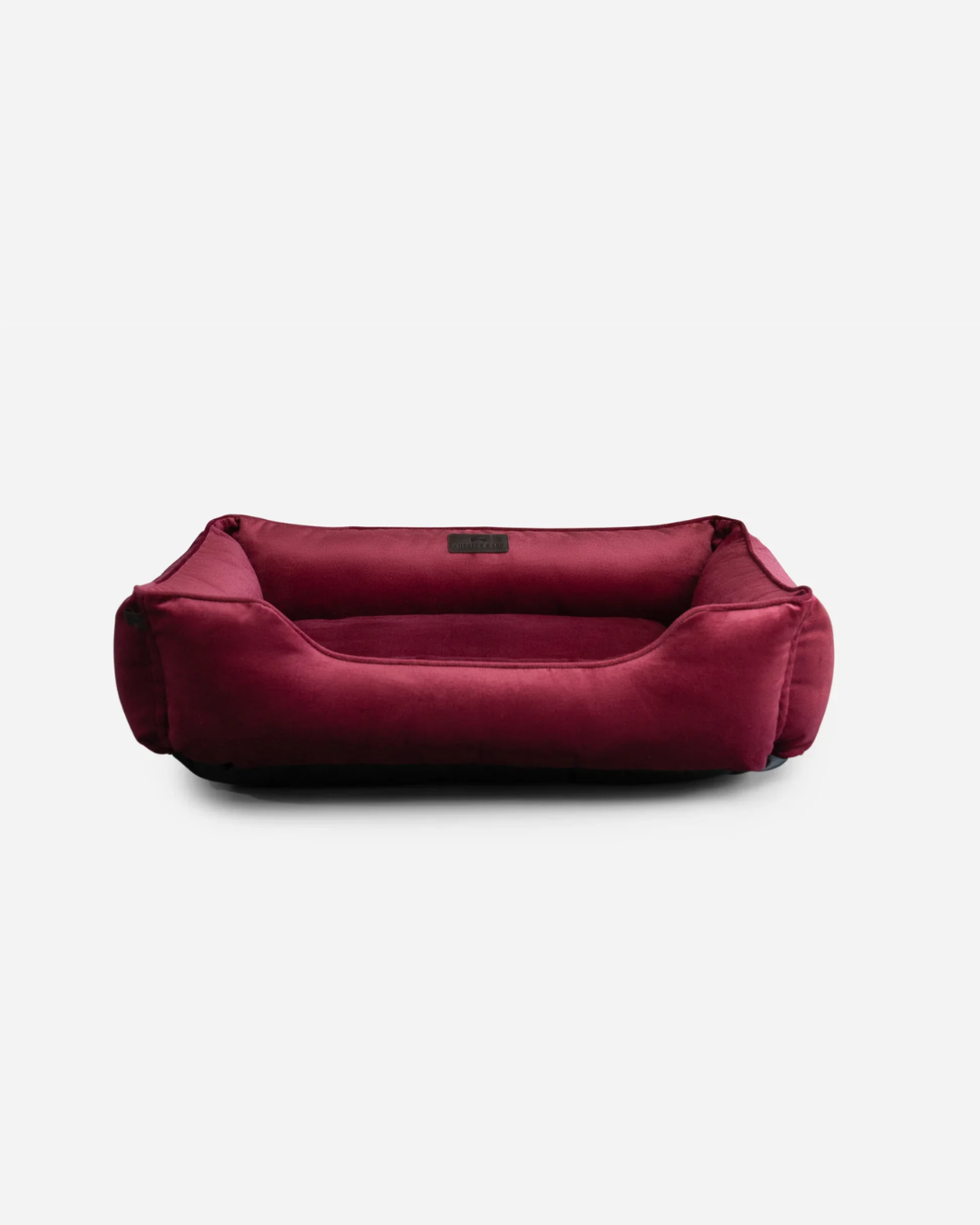 Chester & Lee | Vibrant Velvet Sleeper Dog Bed Wine by Chester & Lee