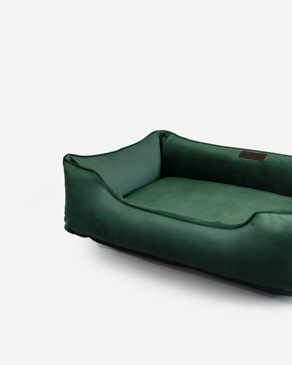 Chester & Lee | Classic Velvet Sleeper Dog Bed Green by Chester & Lee